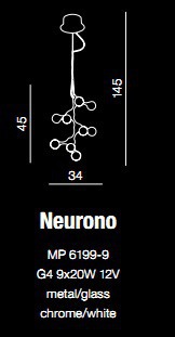 Lampa AZZARDO Neurono MP 6199-9