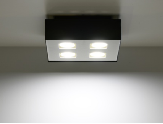 Mono 4 czarny SL.0073 Sollux Lighting Lampa sufitowa